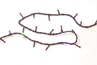 Bir dizi Noel ışığı. 