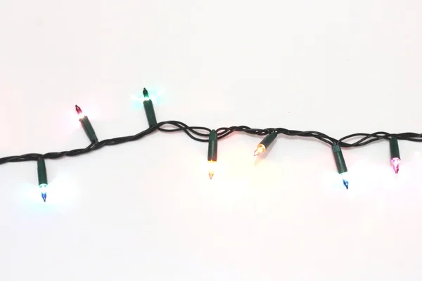 Lichterkette zur Weihnachtszeit — Stockfoto
