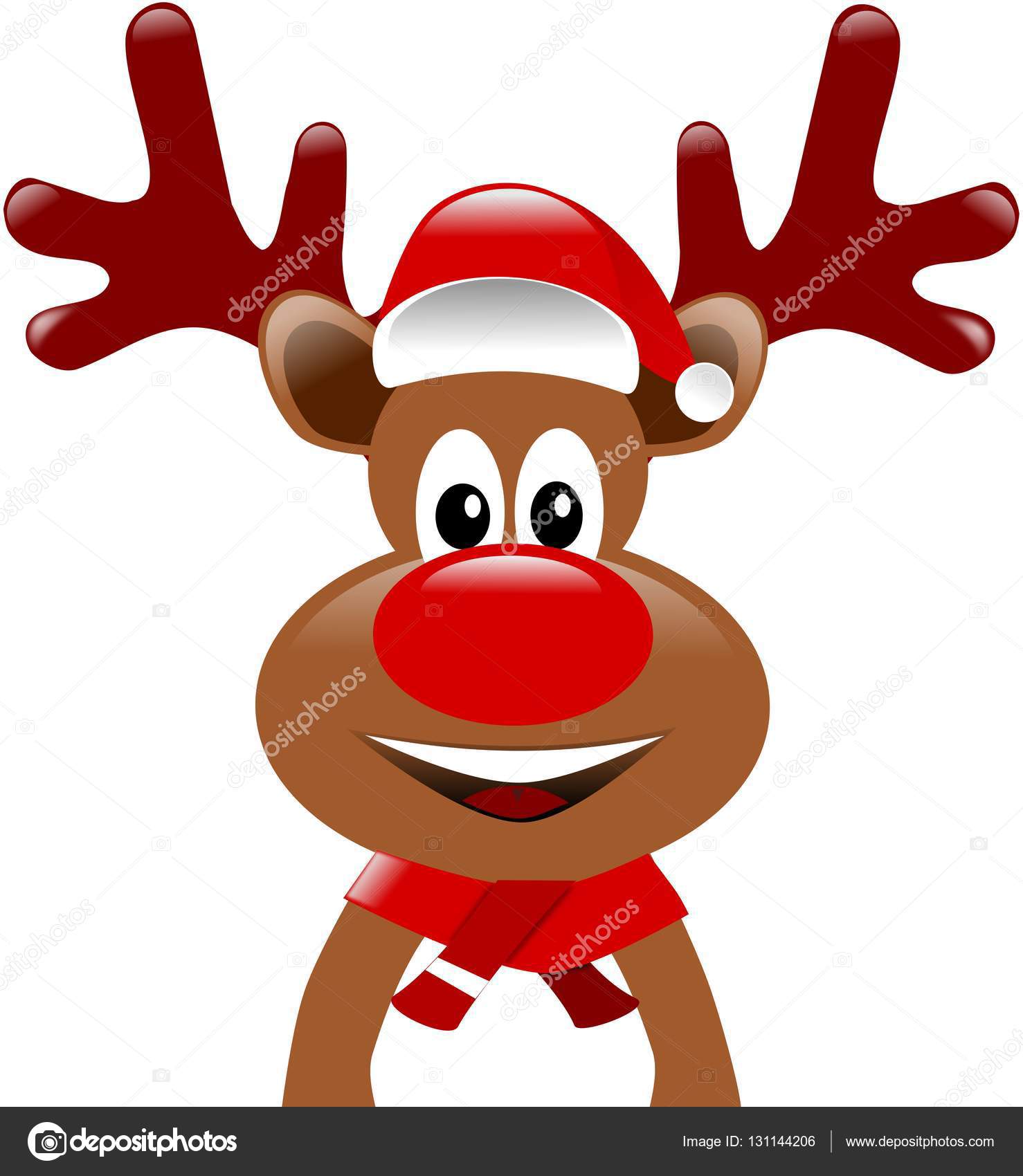 Christmas Reindeer cartoon Stock Photo by ©januszt25 131144206