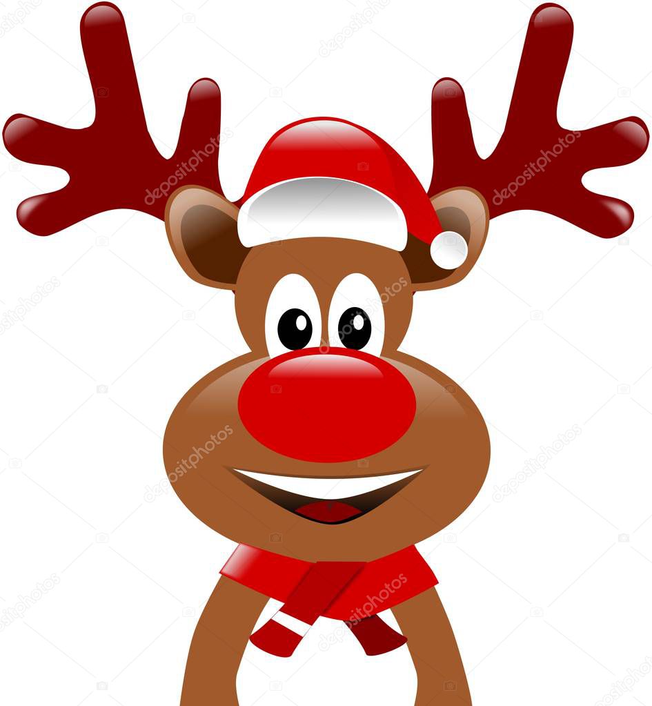 WeihnachtenRentiercartoon — Stockfoto © januszt25 131144206