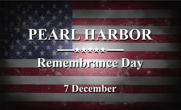 Pearl Harbor Remembrance, bandera redonda — Foto de Stock