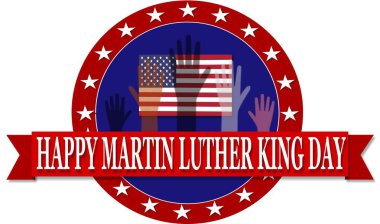 Martin Luther King günü afiş eller çizim ile