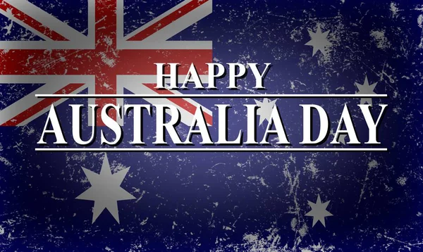 Australischer Tag Hintergrund mit australischer Flagge — Stockfoto