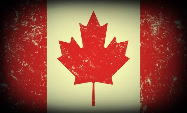 Bandera de Canadá Vintage —  Fotos de Stock