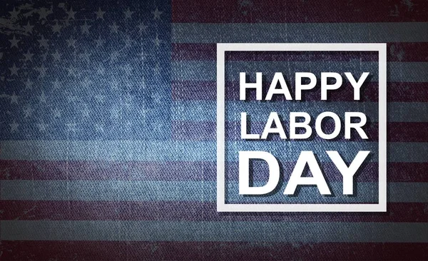 Glad Labor Day bakgrund, Usa flaggan — Stockfoto