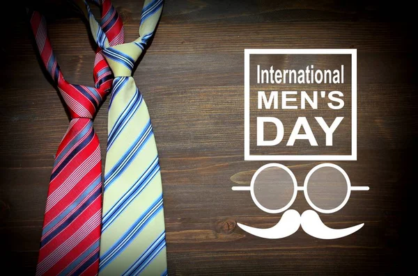 Иллюстрация знамени к Международному дню мужчин — стоковое фото