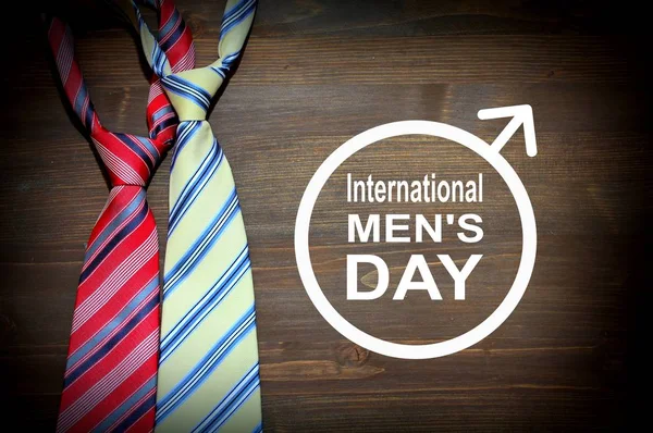 Illustration of a Banner for International Men's Day — Stock Photo, Image