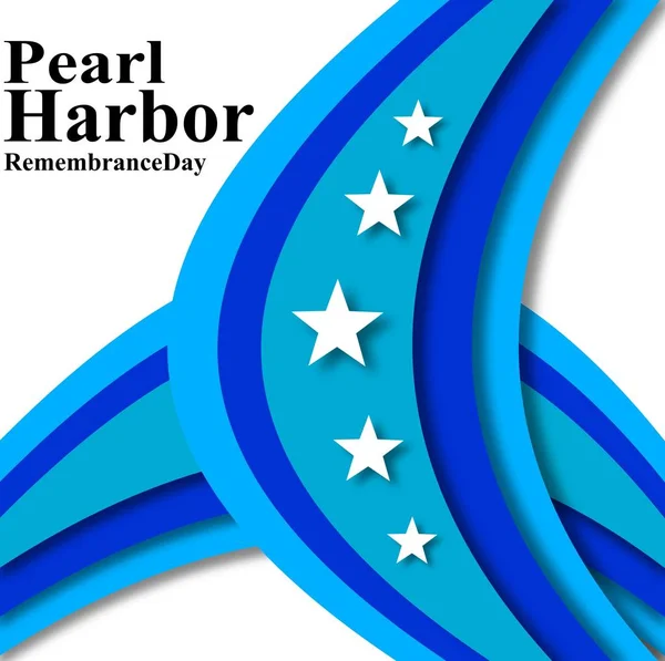 Ilustración vectorial de un fondo para el día del recuerdo de Pearl Harbor . — Archivo Imágenes Vectoriales