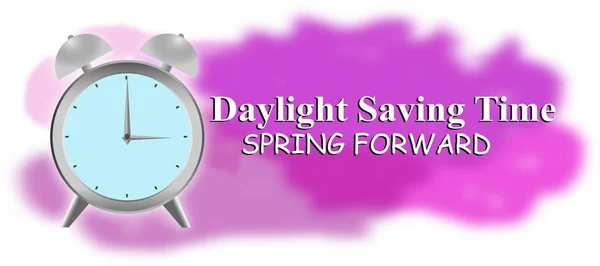 Illustration Background Daylight Saving Time — Stock Photo, Image