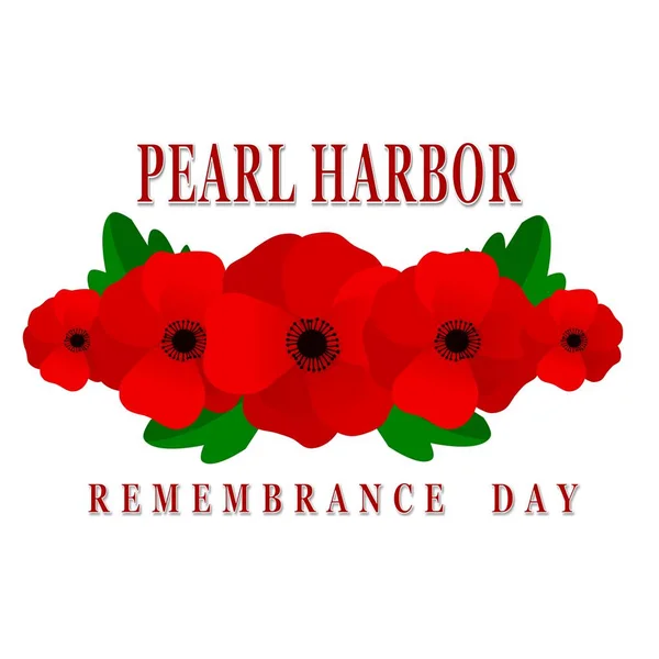 Pearl Harbor Recuerdo Fondo — Archivo Imágenes Vectoriales