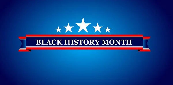 Mes Historia Negra African American History Celebrado Anual Febrero — Vector de stock