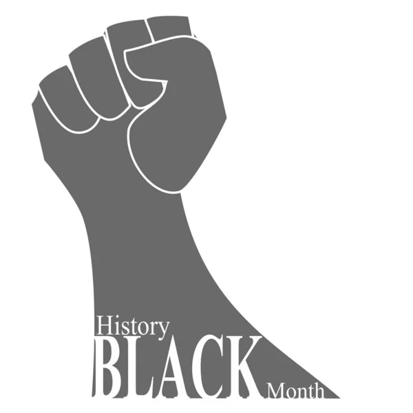 Mes Historia Negra African American History Celebrado Anual Febrero — Vector de stock