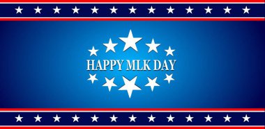Mlk günü kutlu olsun. İçinde ABD bayrağı ile yıldız
