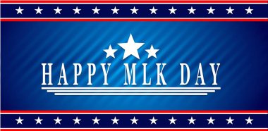 Mlk günü kutlu olsun. İçinde ABD bayrağı ile yıldız