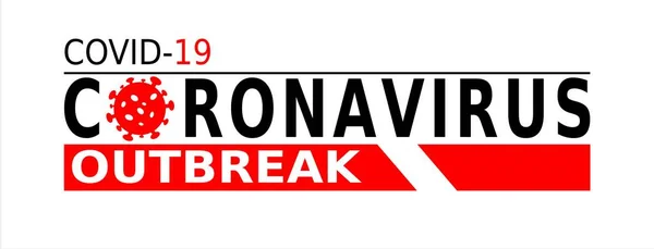 Coronavirus Salgın Koronavirüs 2019 Ncov — Stok Vektör