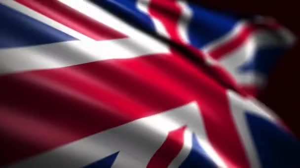 Fond Drapeau Britannique Animation Royaume Uni — Video