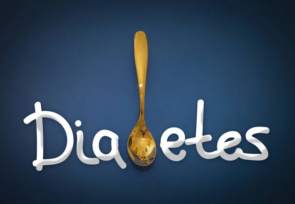 Diabetes - metáfora de perigo para a saúde — Fotografia de Stock