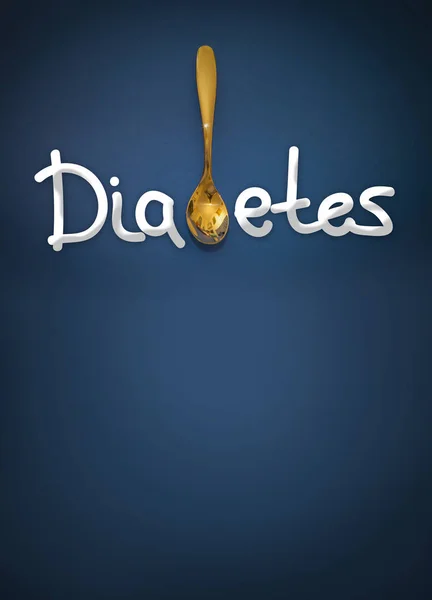 Diabetes - metáfora de perigo para a saúde — Fotografia de Stock