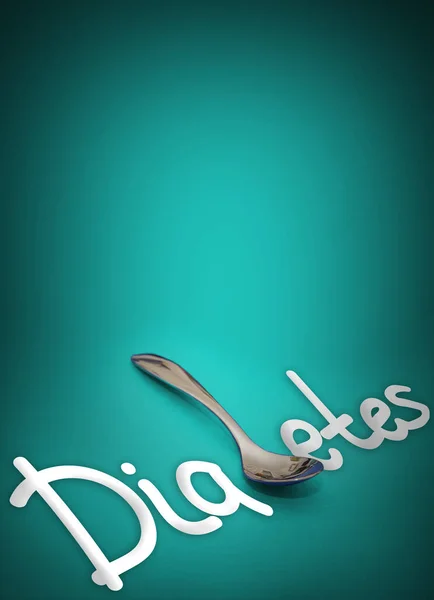Cukrovka - metafora ohrožení zdraví — Stock fotografie