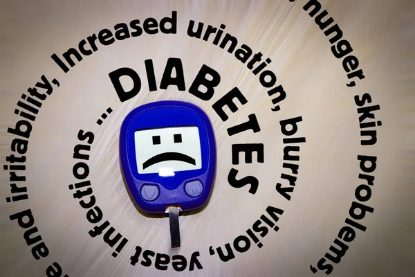 Diyabet belirtiler sarmal — Stok fotoğraf