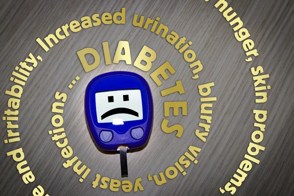 Síntomas de diabetes espiral — Foto de Stock