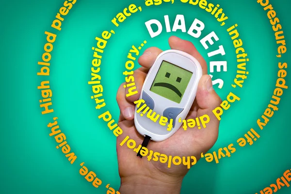 Síntomas de diabetes espiral — Foto de Stock