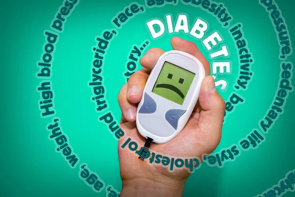 Síntomas de diabetes espiral — Foto de Stock