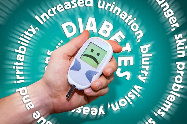 Síntomas de diabetes espiral — Foto de Stock