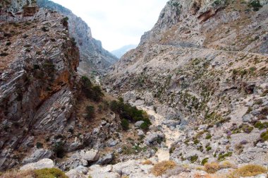 Gün ortasında sırasında Kourtaliotiko Gorge adada Crete, Yunanistan.