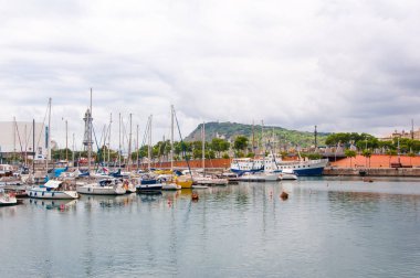 Waterfront Limanı barcelona, Katalonya, İspanya.