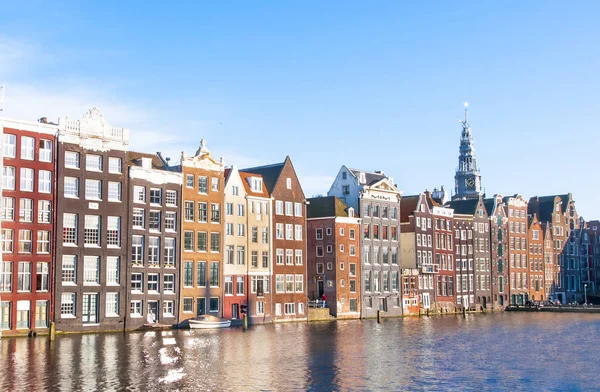 Amsterdam Medival Residence Buildings Water Países Bajos — Foto de Stock