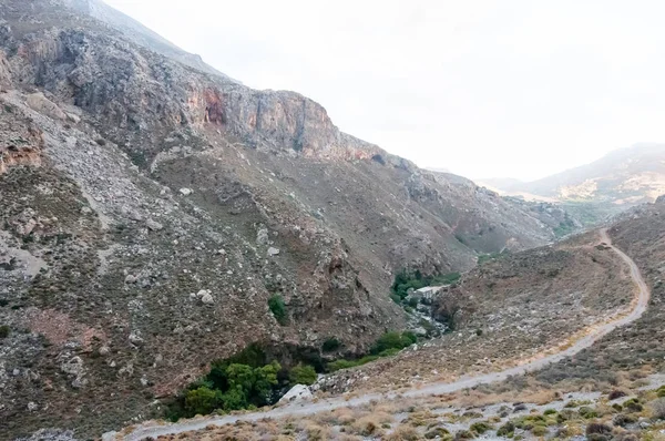 Die Kourtaliotiko Schlucht Mittag Auf Der Betoninsel Griechenland — Stockfoto