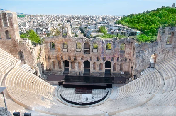 Odeon Herodes Atticus Midday Athens Greece — Stock Photo, Image