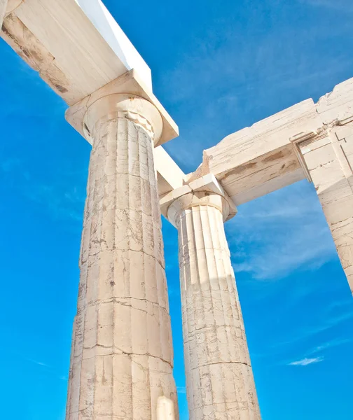 Colonne Doriche Atene Grecia — Foto Stock