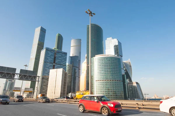 Μόσχα Ρωσία Απρίλιος 2017 Μόσχα Διεθνές Επιχειρηματικό Κέντρο Moscow City — Φωτογραφία Αρχείου