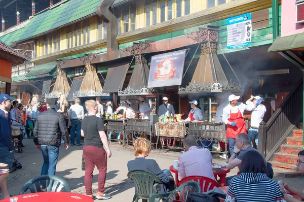 Moscow Rusya Federasyonu Mayıs 2018 Günlük Bit Pazarı Izmailovo Kremlin — Stok fotoğraf