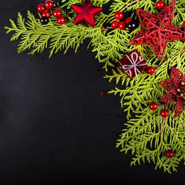 クリスマス。クリスマスの装飾の休日の装飾 — ストック写真