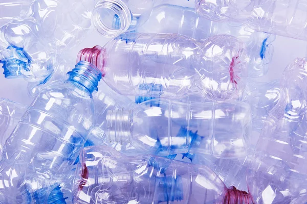 Plastikflaschen recyceln Hintergrundkonzept — Stockfoto