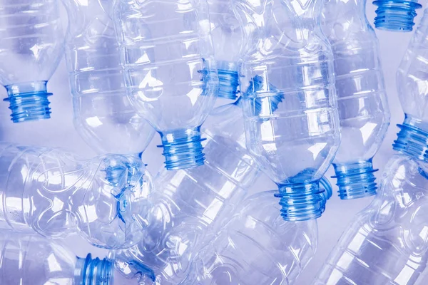 Plastikowe butelki recyklingu koncepcji tła — Zdjęcie stockowe