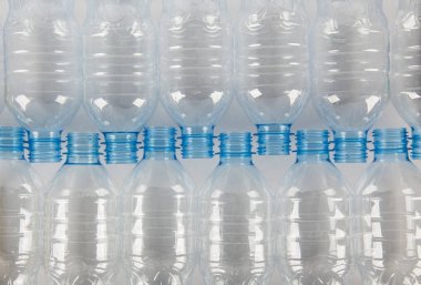 Plastik şişeler geri dönüşüm arkaplanı kavramı