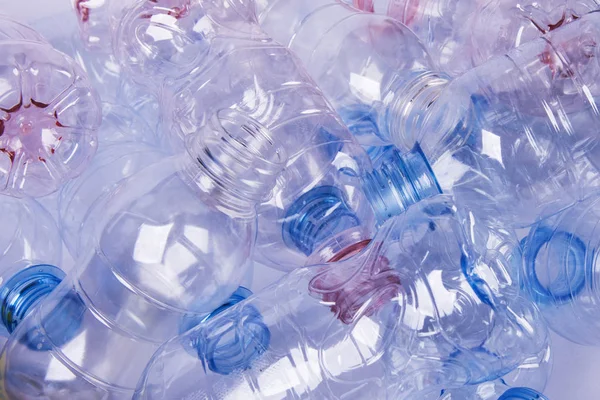 Plast flaskor återvinna bakgrund koncept — Stockfoto