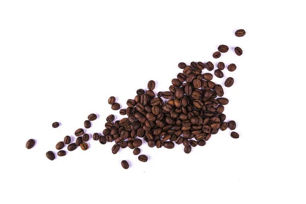 Coffee beans. Isolated on a white background — Stock Photo, Image