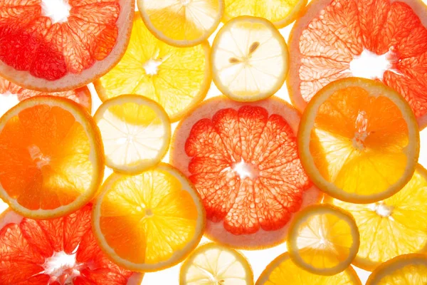 Renkli narenciye meyve dilimleri — Stok fotoğraf