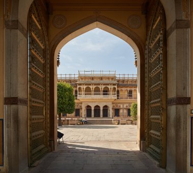 Mubarak Jaipur şehir sarayda, Rajasthan, Hindistan Mahal.