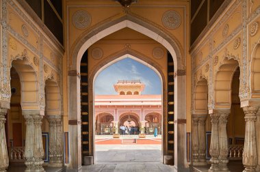 Mubarak Jaipur şehir sarayda, Rajasthan, Hindistan Mahal.