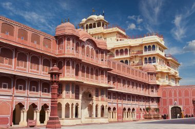 Mubarak Mahal in Jaipur City Palace, Rajasthan, India. clipart