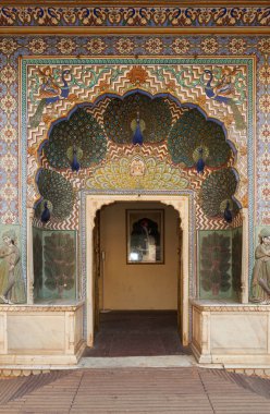 Mubarak Jaipur şehir sarayda, Rajasthan, Hindistan Mahal.
