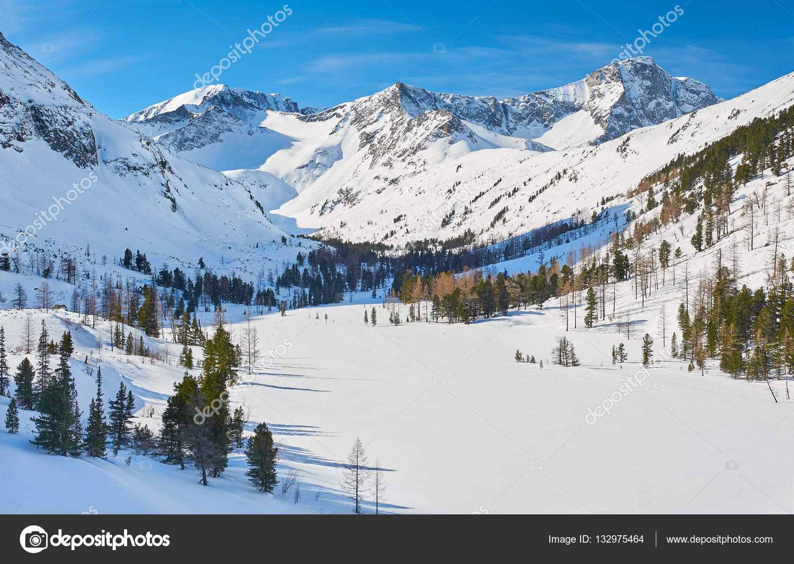 Siberia - snowy winter terrain