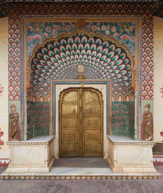 Mubarak Jaipur şehir sarayda, Rajasthan, Hindistan Mahal.