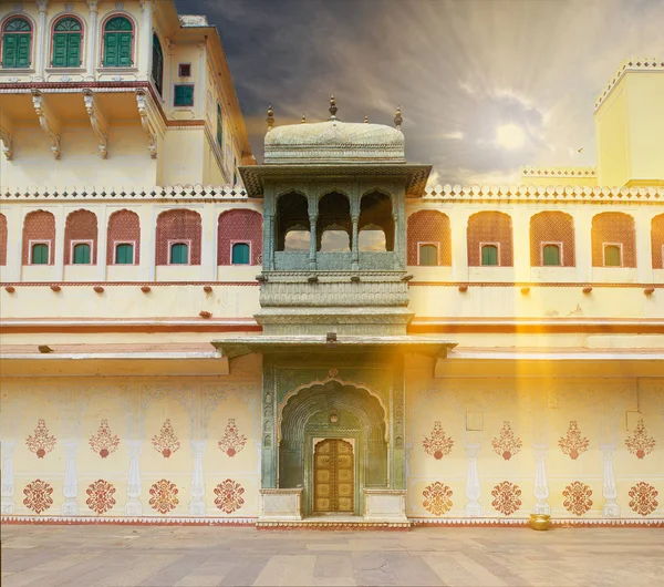 Mubarak Mahal a Jaipur City Palace, Rajasthan, India . — Foto Stock